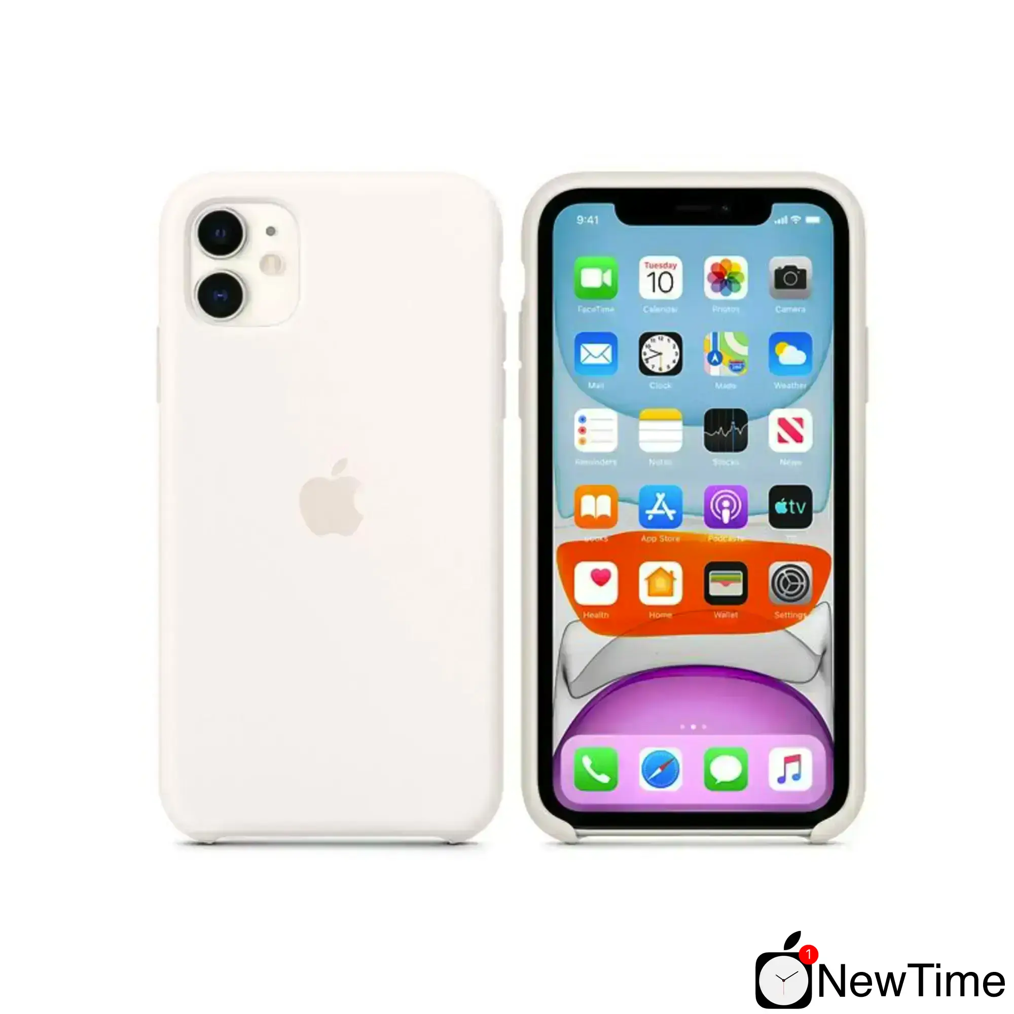 Чехол Apple iPhone 11 Silicone Case Lux Copy - White (MWY32)